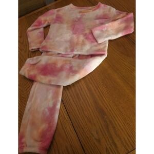 Girls 2pc Soft Fuzzy Sweatsuit
